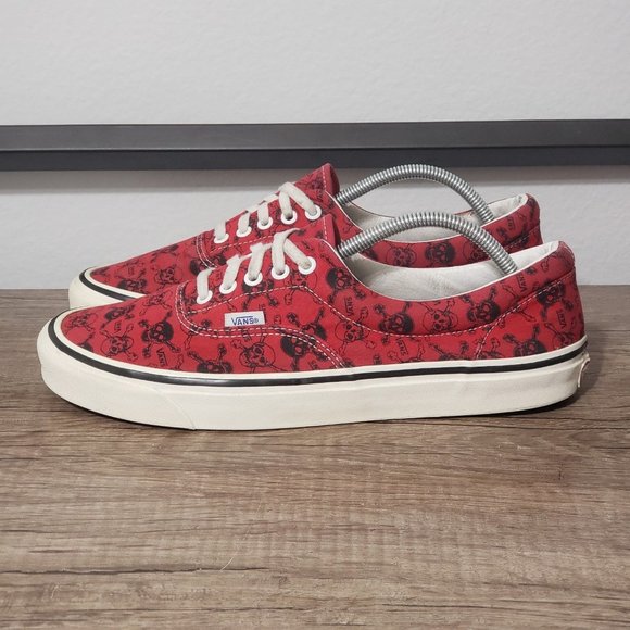 Vans Other - Vans Authentic Men's Skate Shoes Size 11.5 Red/Skulls